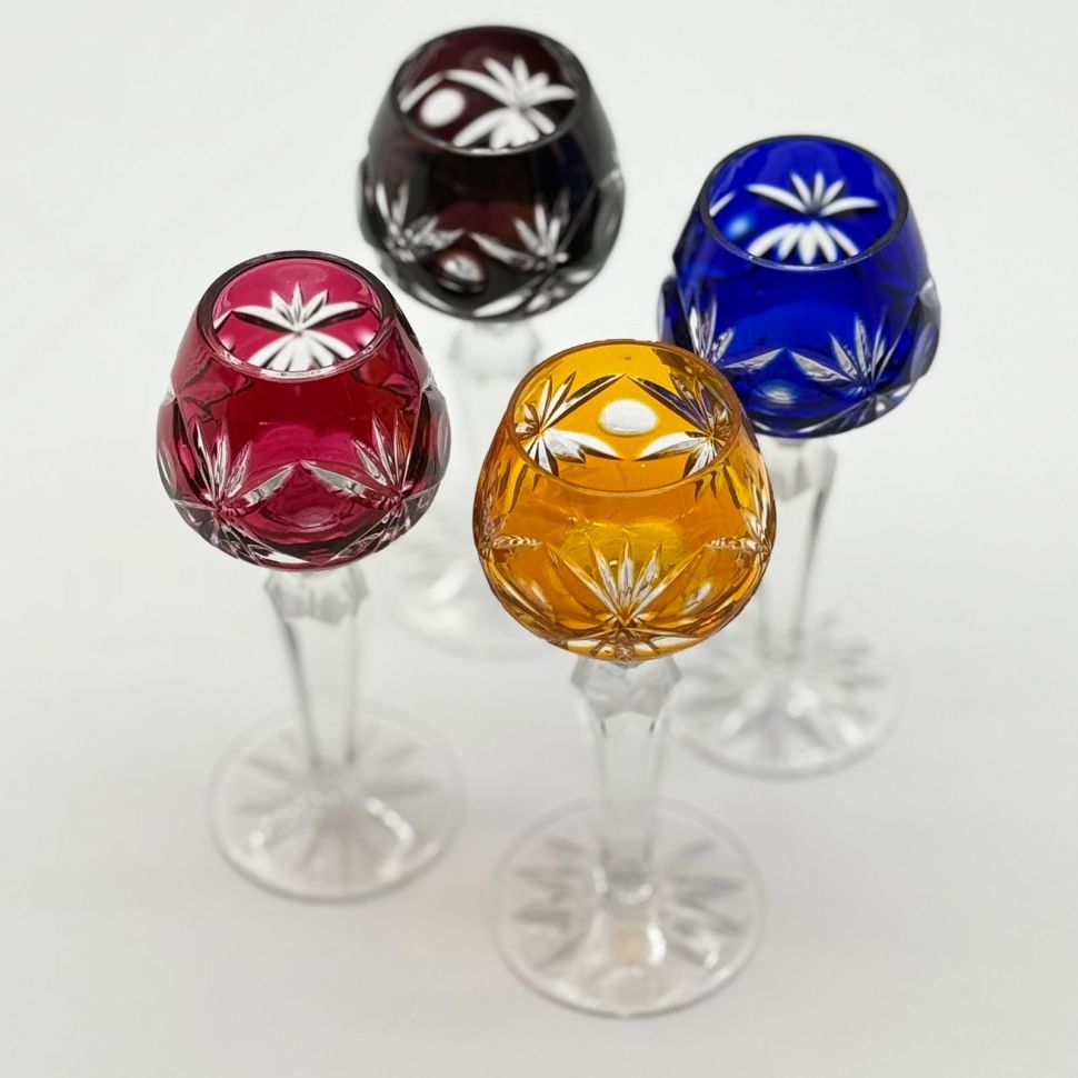 Рюмка Anna Hutte набор 4 шт. 60 мл накладной хрусталь Германия