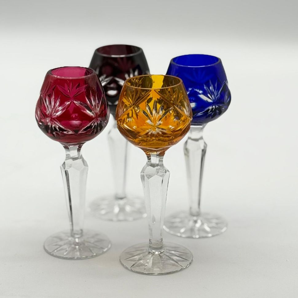 Рюмка Anna Hutte набор 4 шт. 60 мл накладной хрусталь Германия