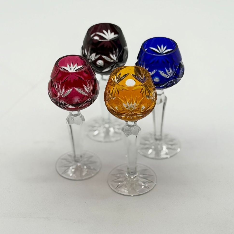 Рюмка Anna Hutte набор 4 шт. 60 мл накладной хрусталь Германия