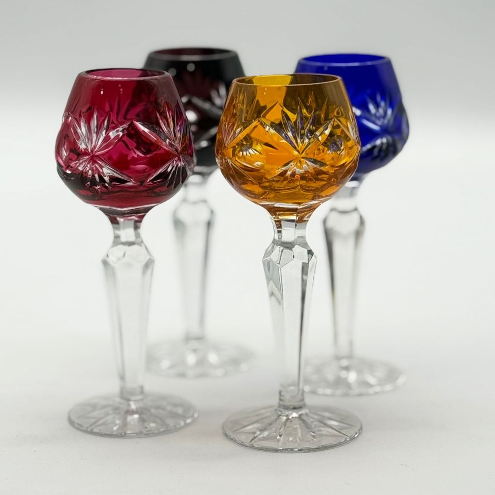 Рюмка Anna Hutte набор 4 шт. 60 мл накладной хрусталь Германия