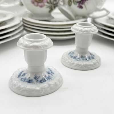 Подсвечник Rosenthal Classic Rose голубые розы 6 см Германия