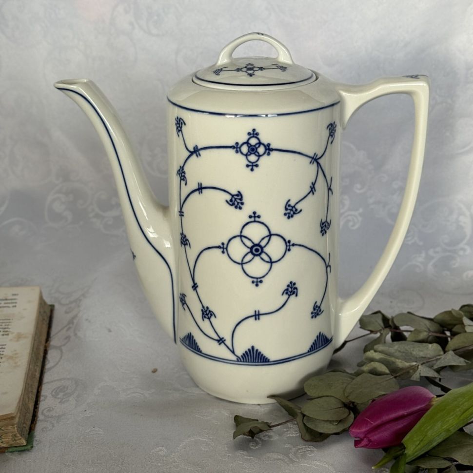 Чайник кофейник Jager Indisch Blau 1,15 л фарфор Германия