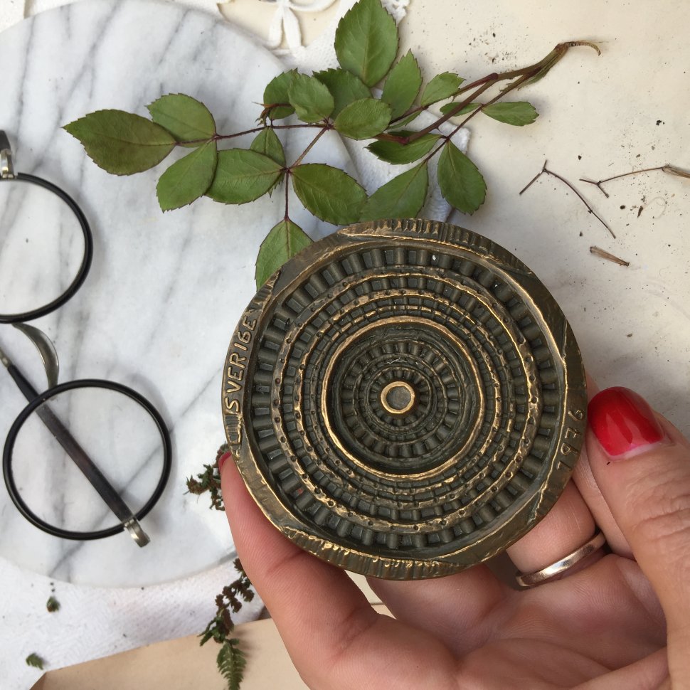 Медаль бронза 2х сторонняя номерная 