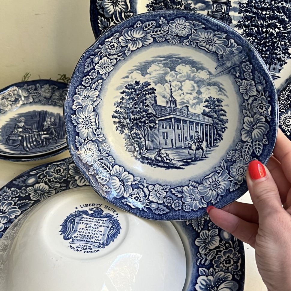 Миска Liberty Blue Staffordshire 17 см Англия