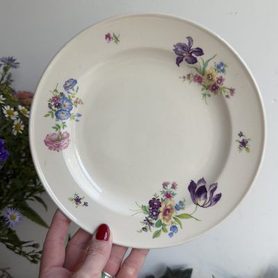 Тарелка Мейсенский букет 21 см фаянс