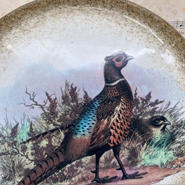 Блюдо Ceramica V.A.R.M. Фазан 34 см ручная работа Италия