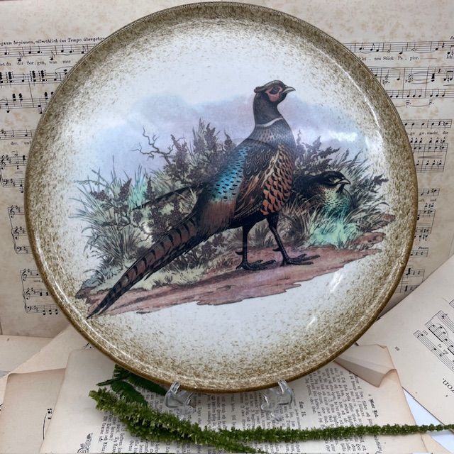 Блюдо Ceramica V.A.R.M. Фазан 34 см ручная работа Италия