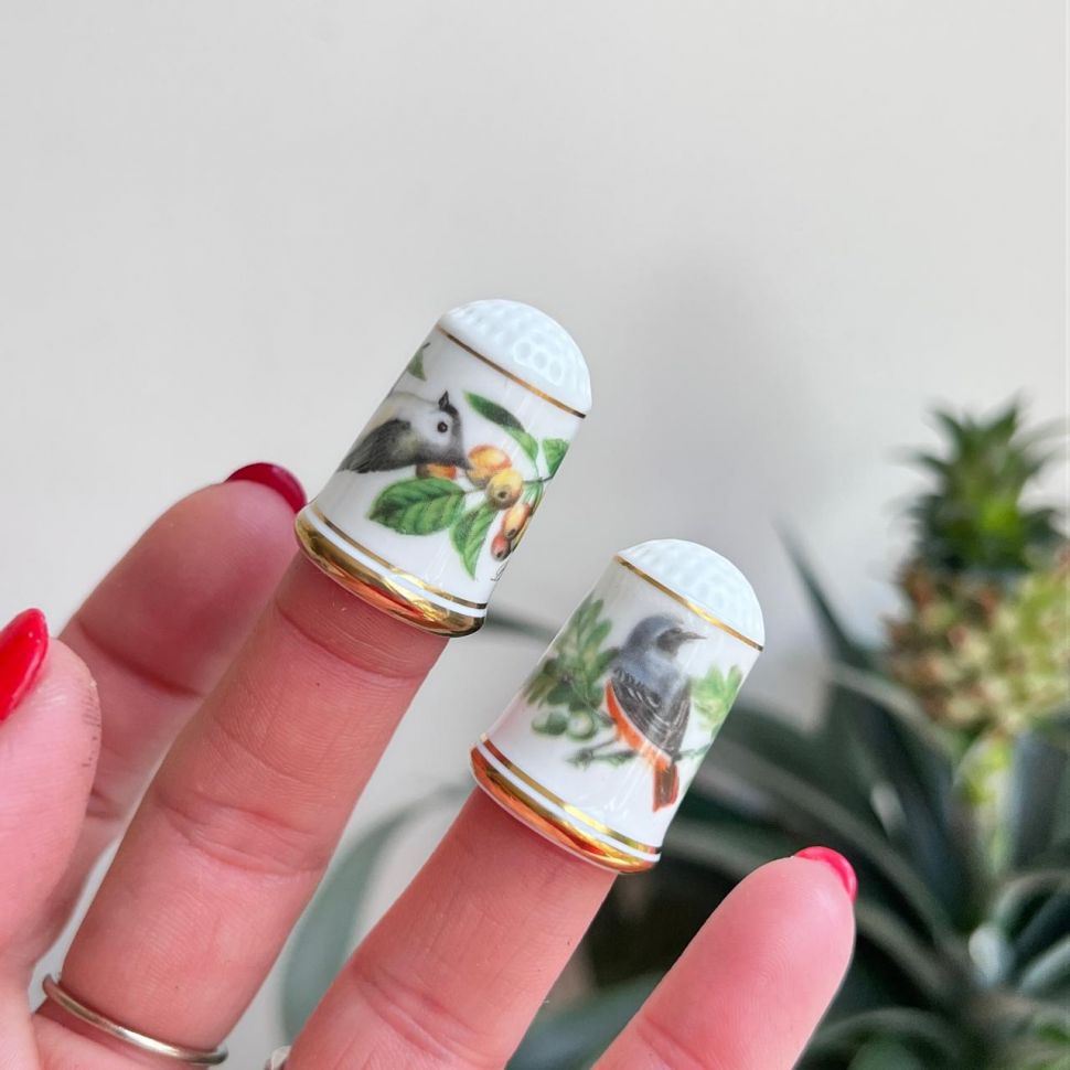 Наперсток Franklin Porcelain 1979 г. набор 2 шт.