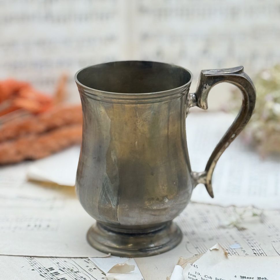 Кружка 300 мл Индия латунь серебрение