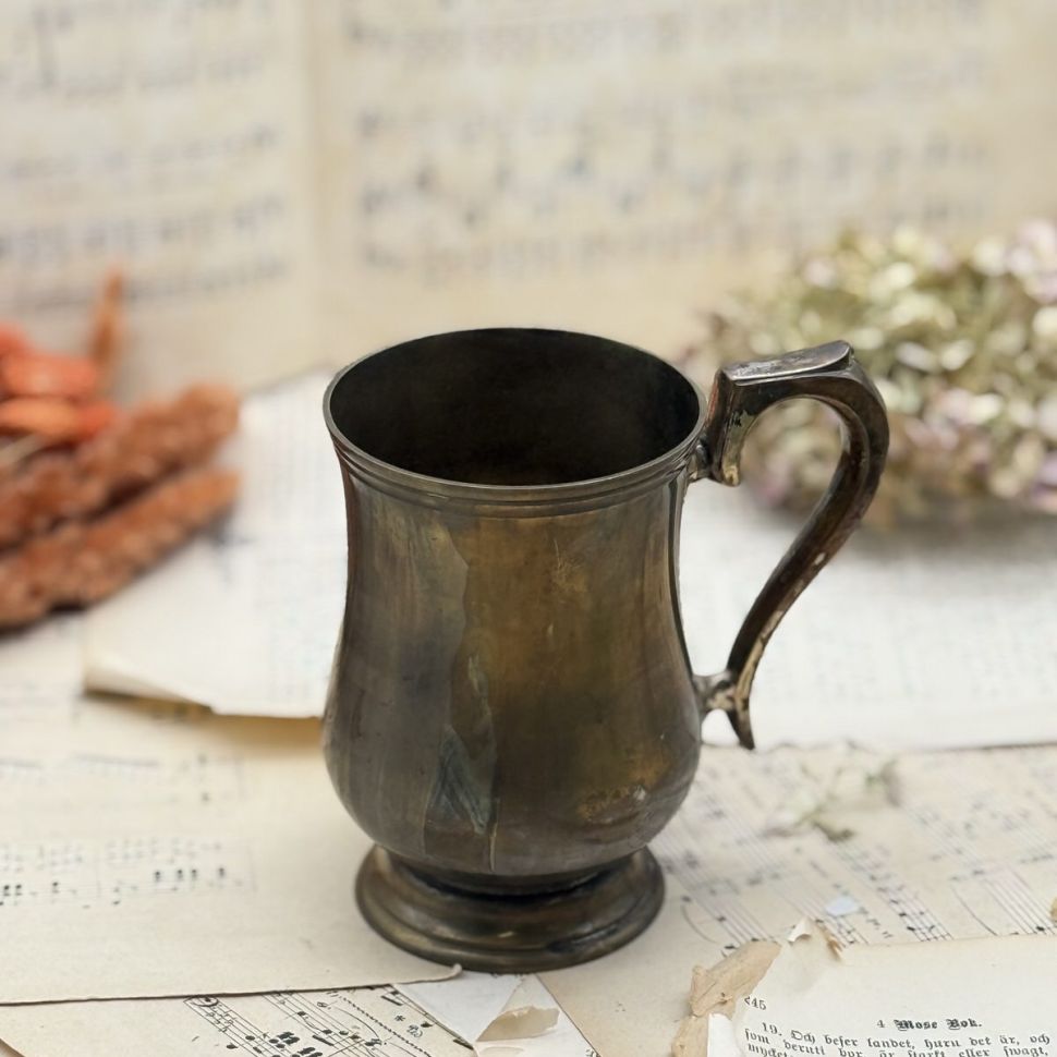 Кружка 300 мл Индия латунь серебрение