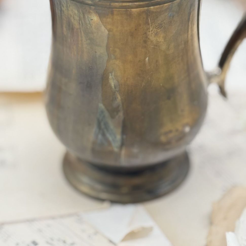 Кружка 300 мл Индия латунь серебрение