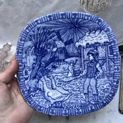 Тарелка 1970 квадрат Rorstrand Швеция