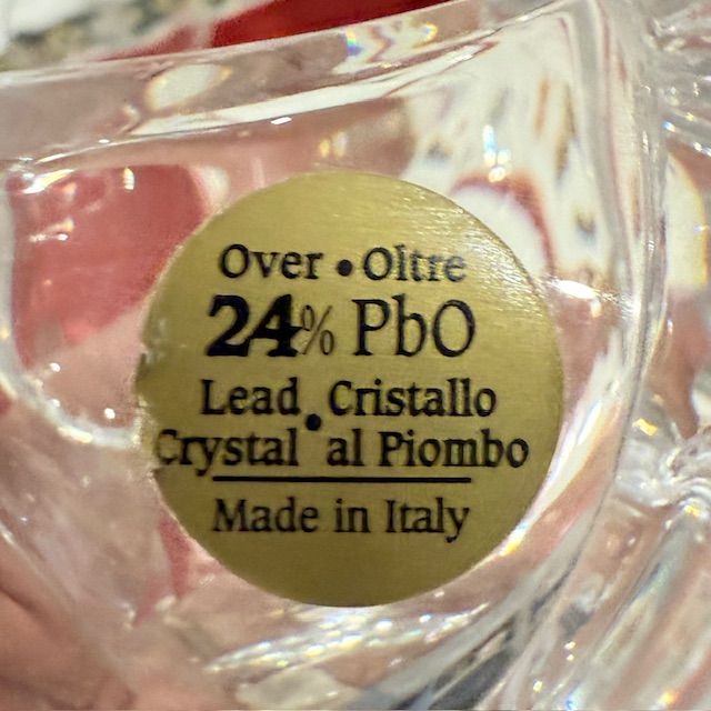 Подсвечник Языки пламени 9 см хрусталь Италия