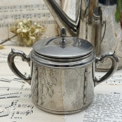 Кофейник 1л сахарница набор сталь 
