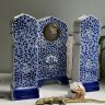 Часы каминные 25 см фарфор начало ХХ века ВиллеройБох