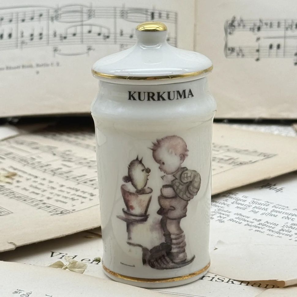 Банка для специй Goebel MJ Hummel Куркума 11 см фарфор Германия