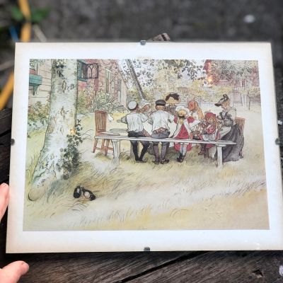 Картина репродукция 30х24 Carl Larson