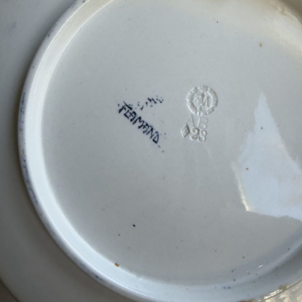 Тарелка ВиллеройБох Flamand Blue 24 см Германия 19-20 в.