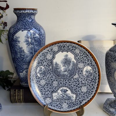 Тарелка ВиллеройБох Flamand Blue 24 см Германия 19-20 в.