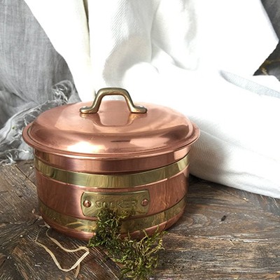 Банка с крышкой SOCKER медь