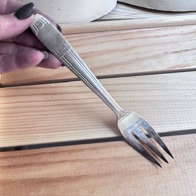 Вилка трезубец десертная 18 см серебрение Франция