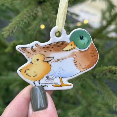 Подвес Hutschenreuther Селезень 7 см фарфор Германия       
