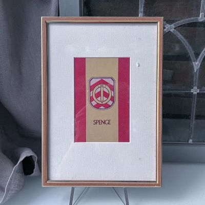 Картина Герб Спенге жаккардовая вышивка 23х32 см