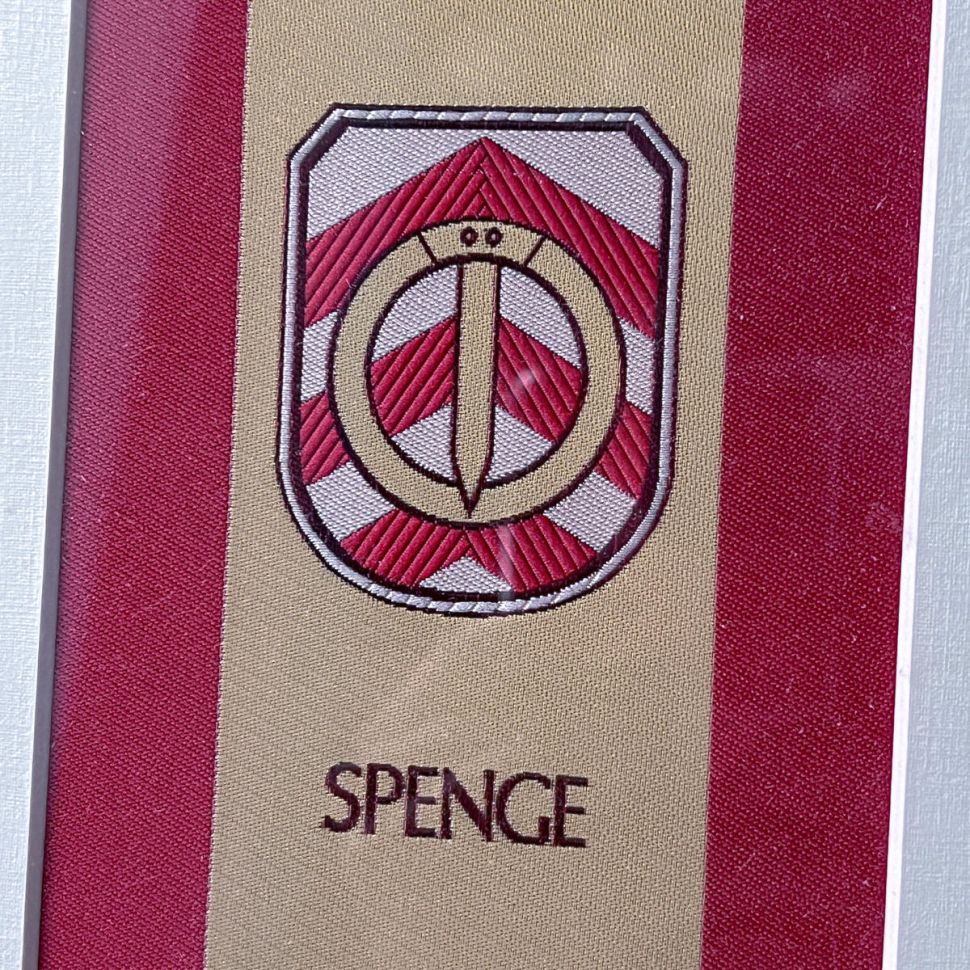 Картина Герб Спенге жаккардовая вышивка 23х32 см