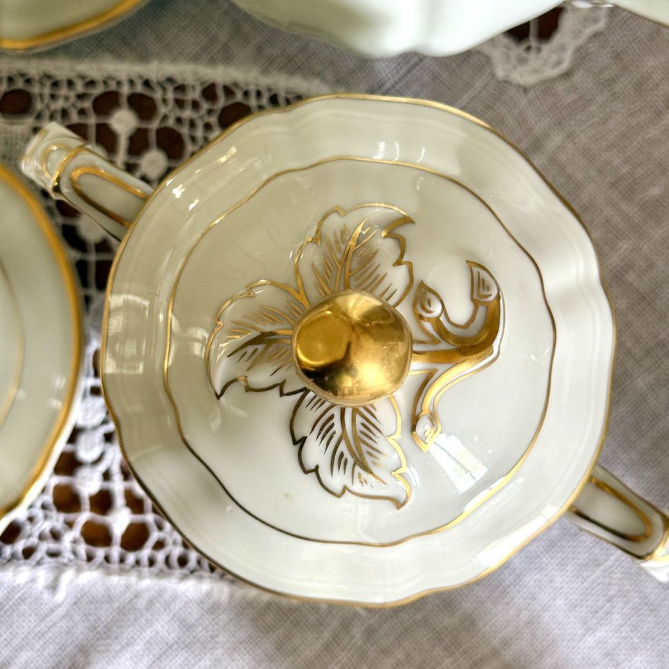 Сервиз кофейный Limoges B&C 26 предметов Франция 1950 гг.