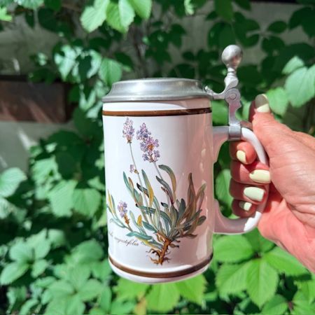 Кружка пивная с крышкой олово ВиллеройБох Botanica Lavender 0,6 л 