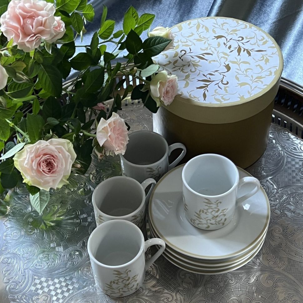 Кофейная пара Bouchara 80 мл Франция набор 8 предметов