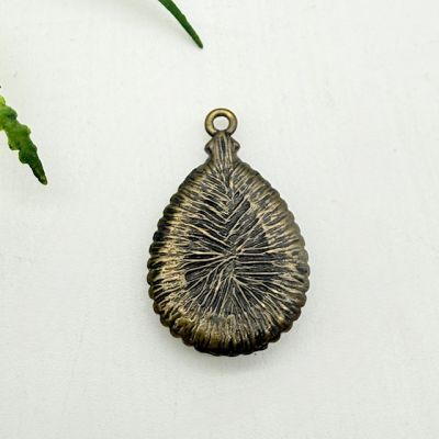 Кулон 3 см сплав стекло