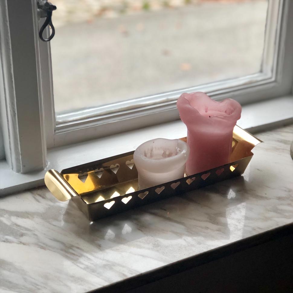 Подсвечник адвент латунь 