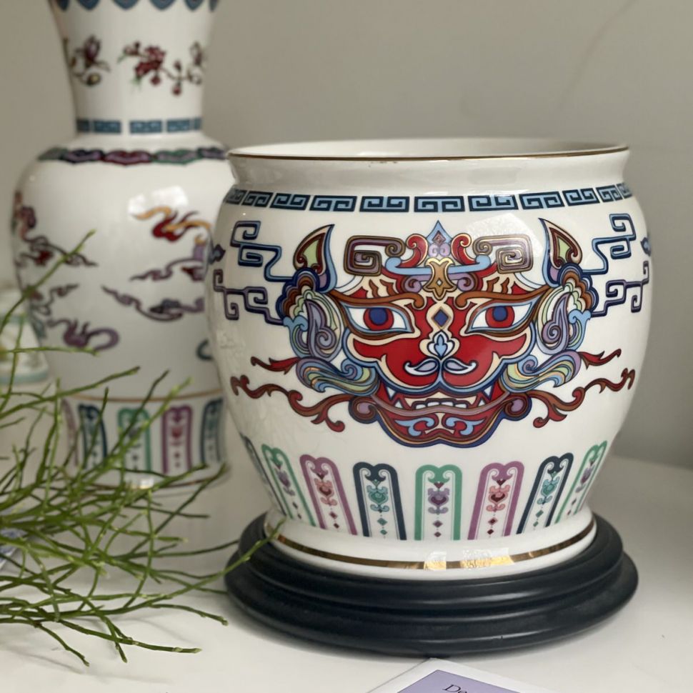 Ваза 19 см Franklin Mint Бесстрашие Тигра фарфор