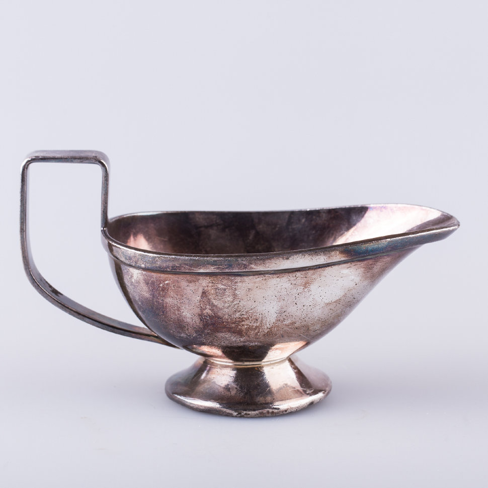 Соусник плотный металл и серебрение Модерн