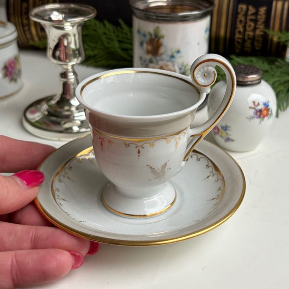 Кофейная пара Furstenberg 65 мл фарфор Германия 