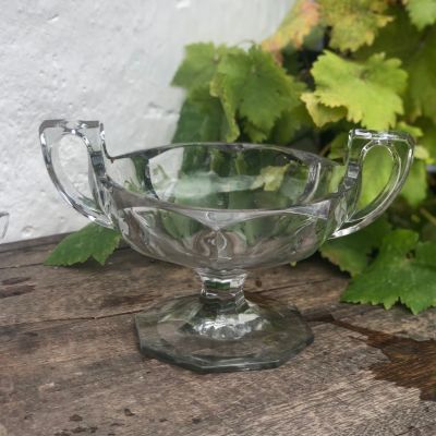 Ваза конфетница с ручками 29 см хрусталь Швеция