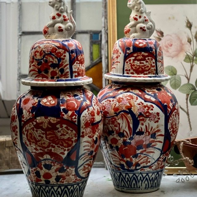 Ваза с крышкой Imari 44 см Япония 