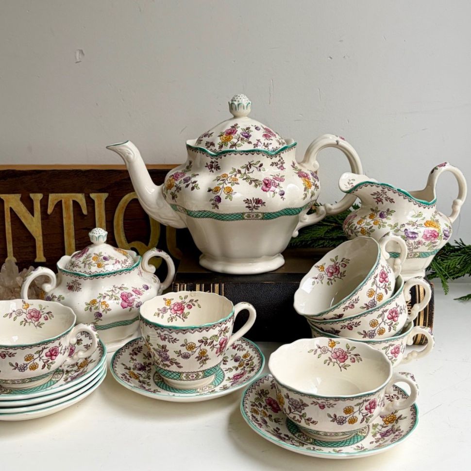Сахарница Copeland Spode Audley 17 см фарфор Англия 