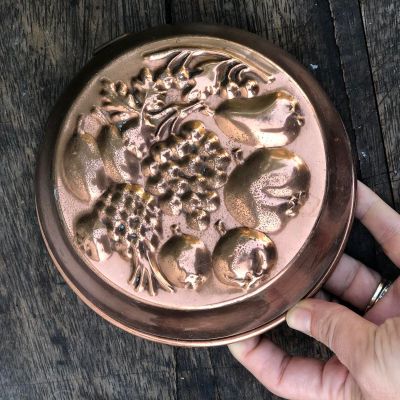 Форма для выпечки Фрукты 15 см медь