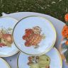 Тарелка Jaeger & Co Harvest Ананас и Клубника 20 см фарфор Германия