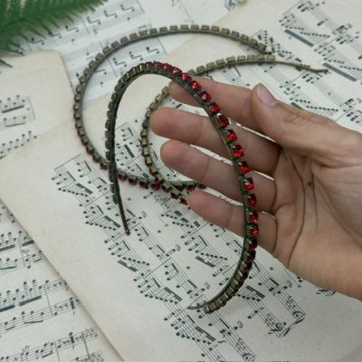 Ободок для волос Красный Голландия ручная работа 