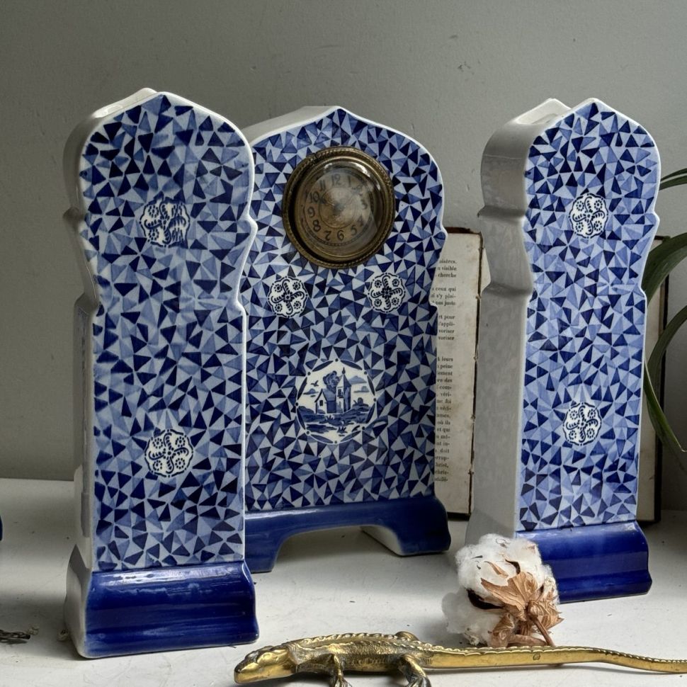 Часы интерьерные ВиллеройБох Flandria 19 см фарфор начало ХХ века