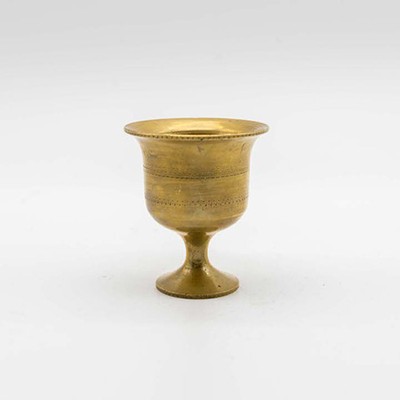 Ступка на ножке мини латунь с пестиком