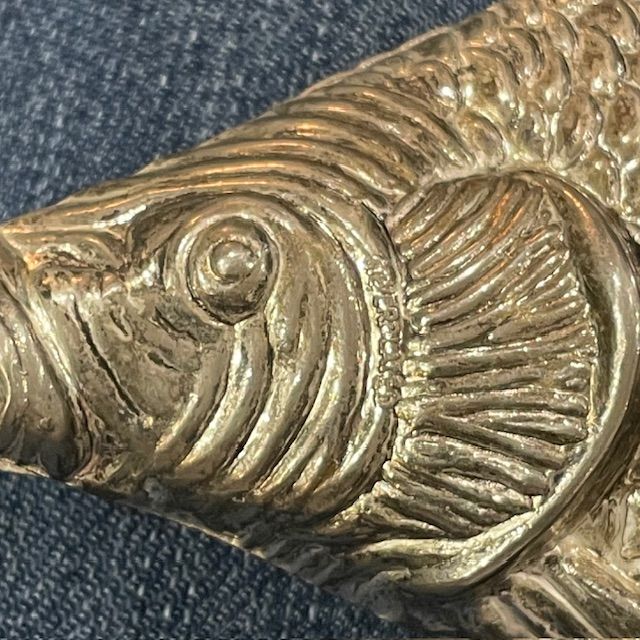 Салфетница Рыба 22 см серебрение