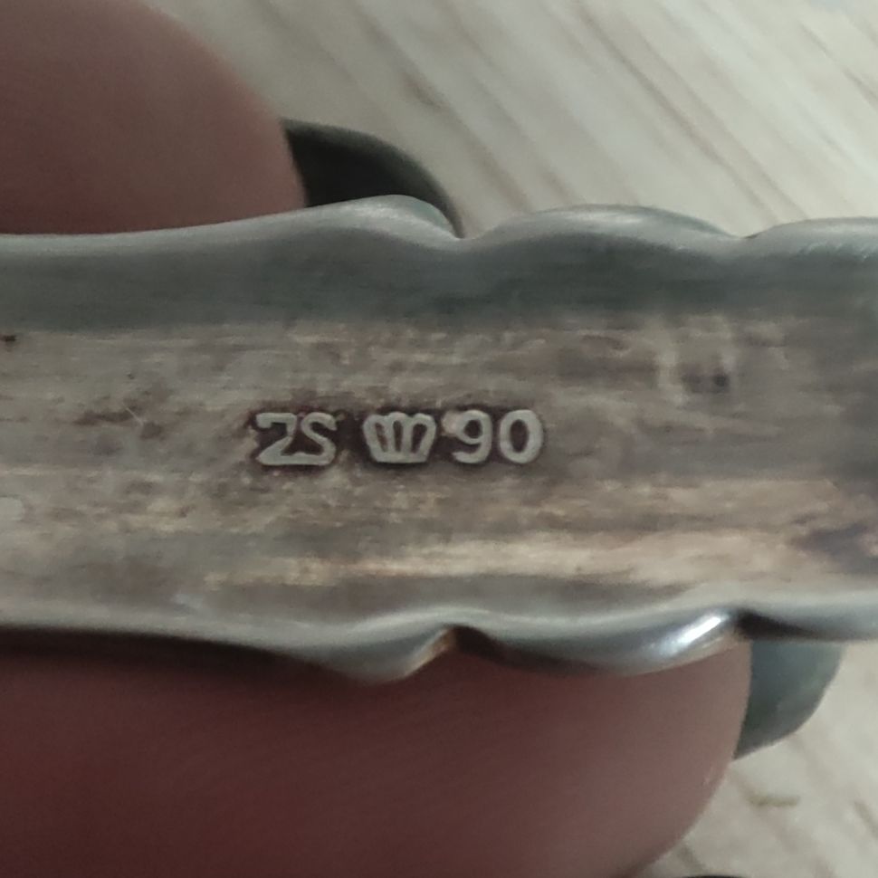 Ложка кофейная 11 см мельхиор серебрение