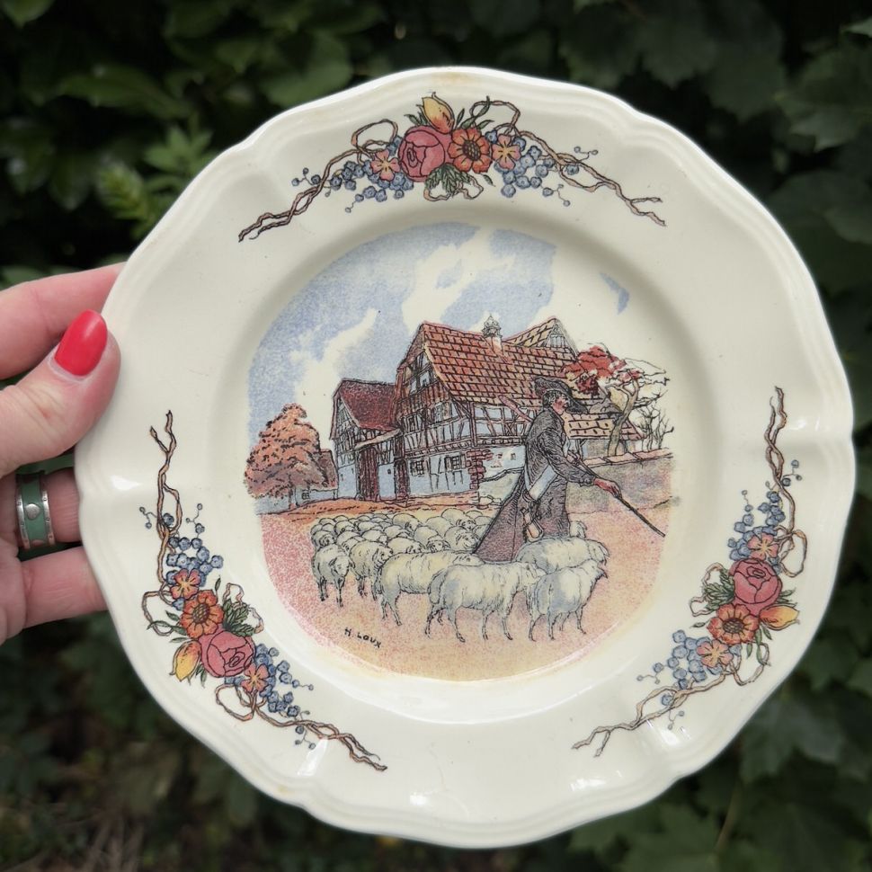 Тарелка Sarreguemines Obernai 21 см Франция 