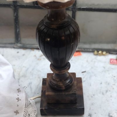 Светильник настольный Коричневая Ваза мрамор Италия