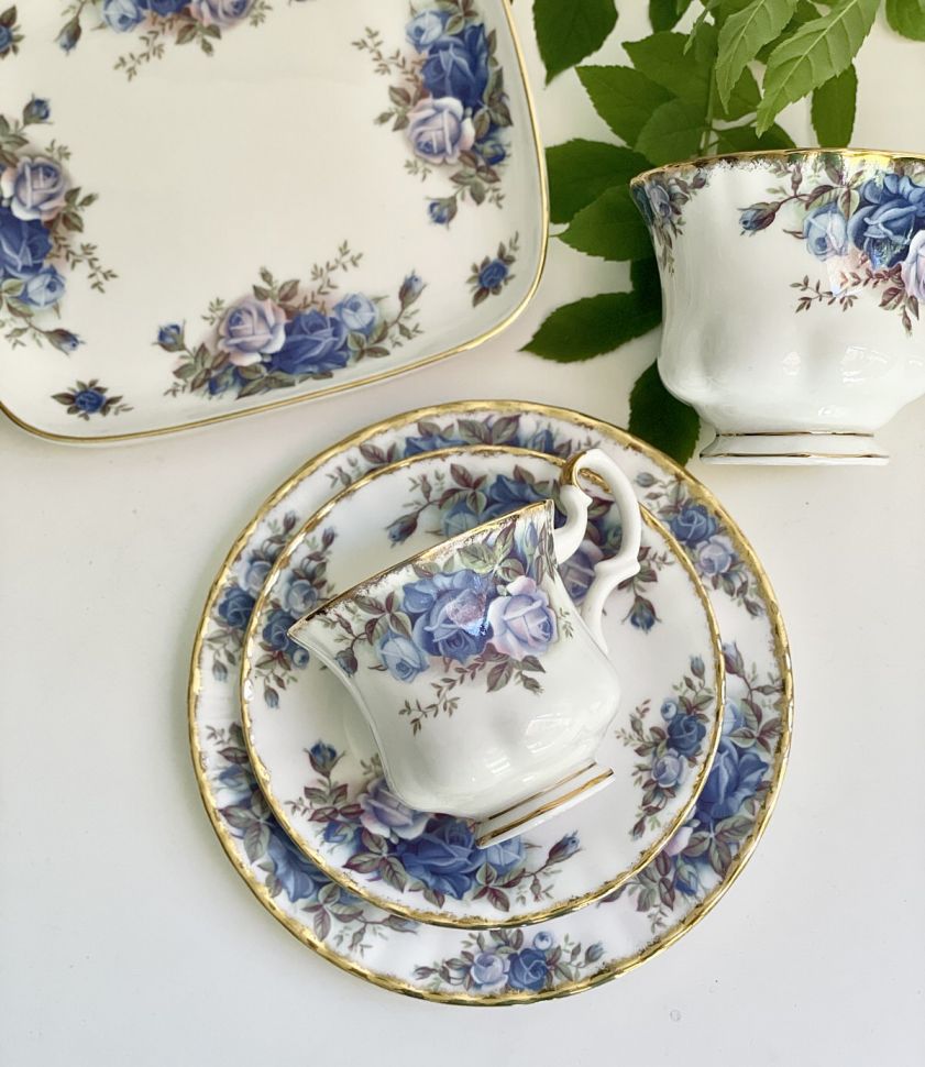 Кофейная пара Royal Albert Moonlight Rose 125 мл Англия