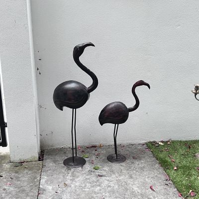 Статуэтка напольная дизайнерская Фламинго 72 см